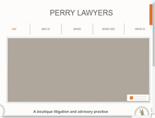 Tablet Screenshot of perrylawyers.com.au